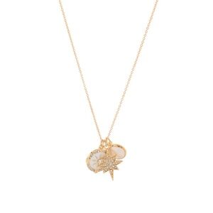 Starburst & Pearl Pendant Necklace